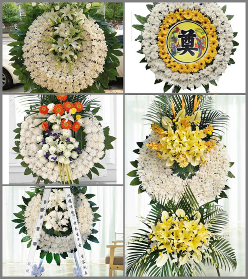 安徽阜阳市临泉县滑集镇朱集村花圈速递